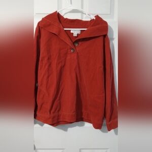 Christopher & Banks Red Corduroy Shirt